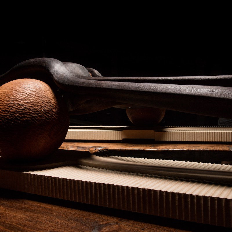 sanderson Abstract Aviation sculpture detail in cedar, yew and maple